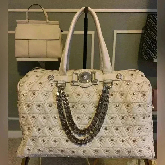 Versace Leather satchel color cream soft Leather - Picture 1 of 16